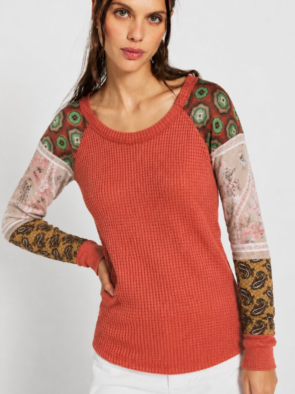 CES FEMME THERMAL WITH PATCHWORK SLEEVES